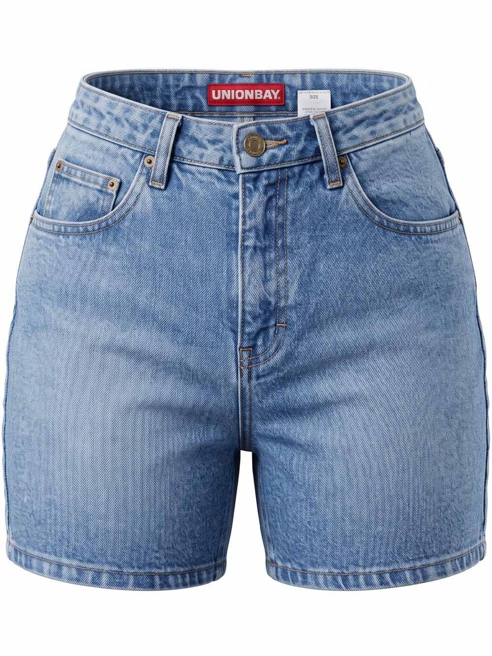 ☀️ UNIONBAY • Light Wash Denim Shorts • Casual High-Waisted • Juniors 9 - Picture 2 of 14